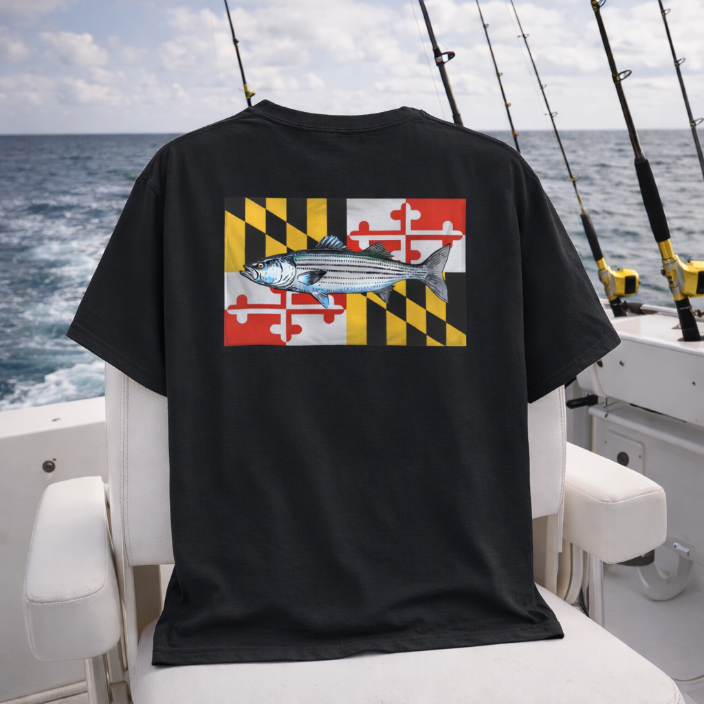Bay Branded Maryland Flag Shirt - Rockfish