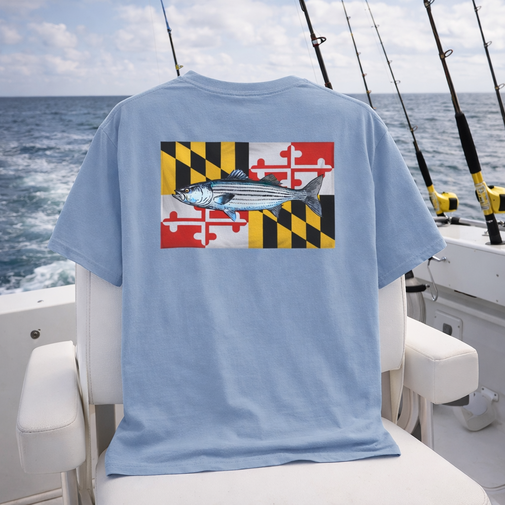 Bay Branded Maryland Flag Shirt - Rockfish