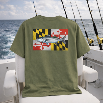 Bay Branded Maryland Flag Shirt - Rockfish