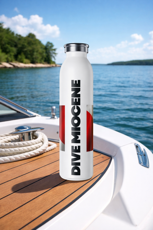 Bay Branded Slim Stainless Steel Bottle - Dive Miocene