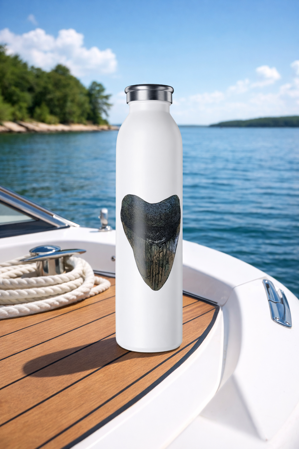 Bay Branded Slim Stainless Steel Bottle - Pink