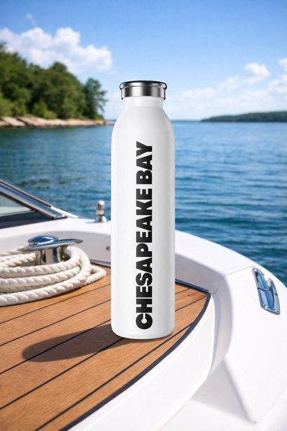 Bay Branded Slim Stainless Steel Bottle - Chesapeake Bay