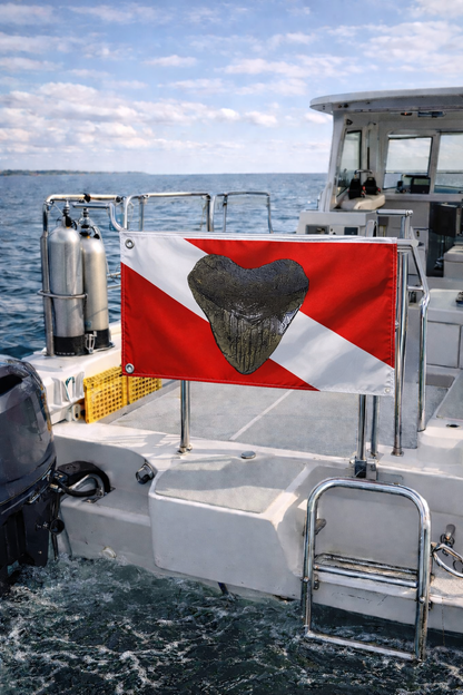 Dive Megalodon Flag
