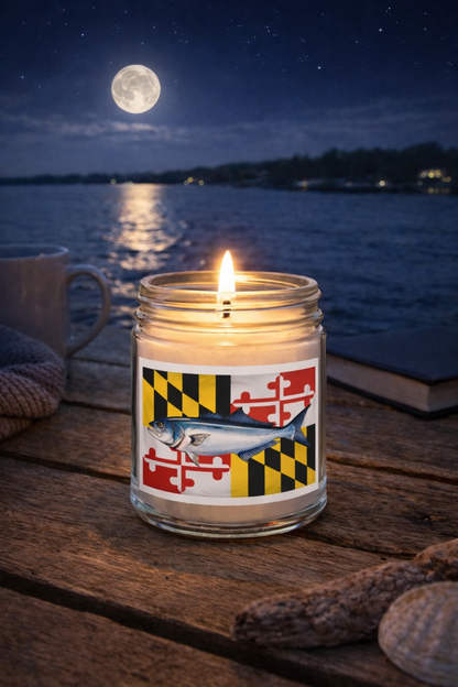 Maryland Flag Candle - Bluefish