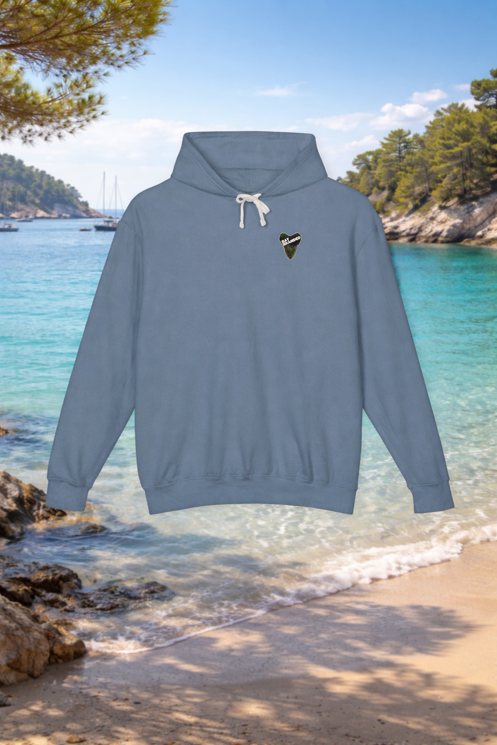 Lightweight Bay Branded Hoodie - Front Only