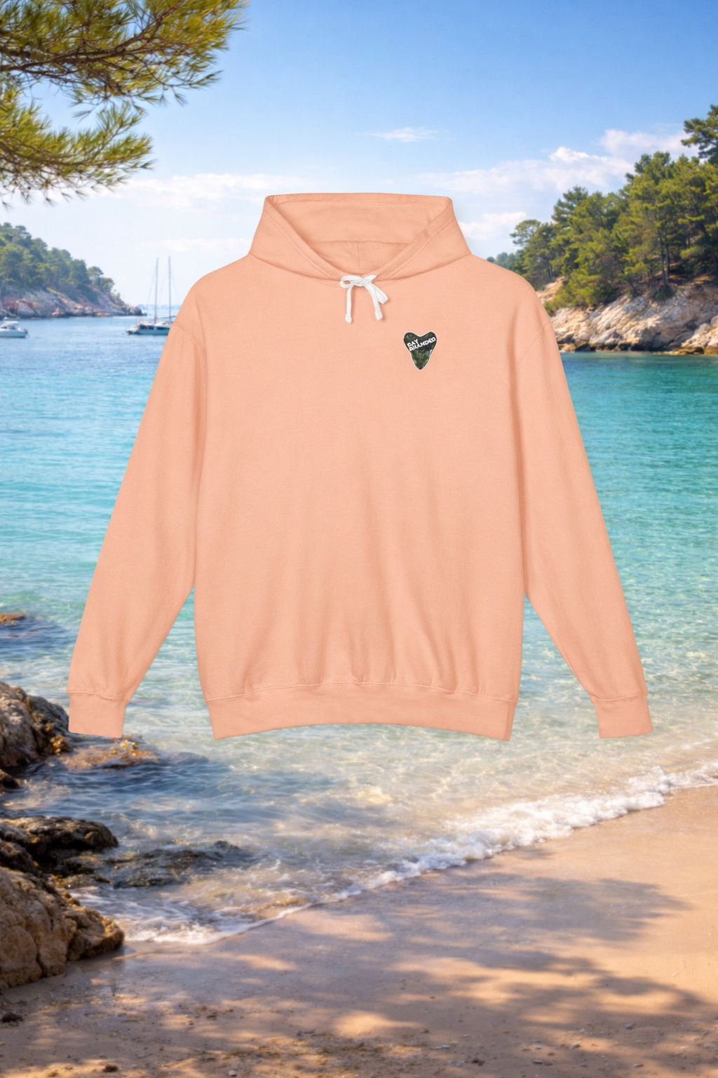 Lightweight Bay Branded Hoodie - Front Only
