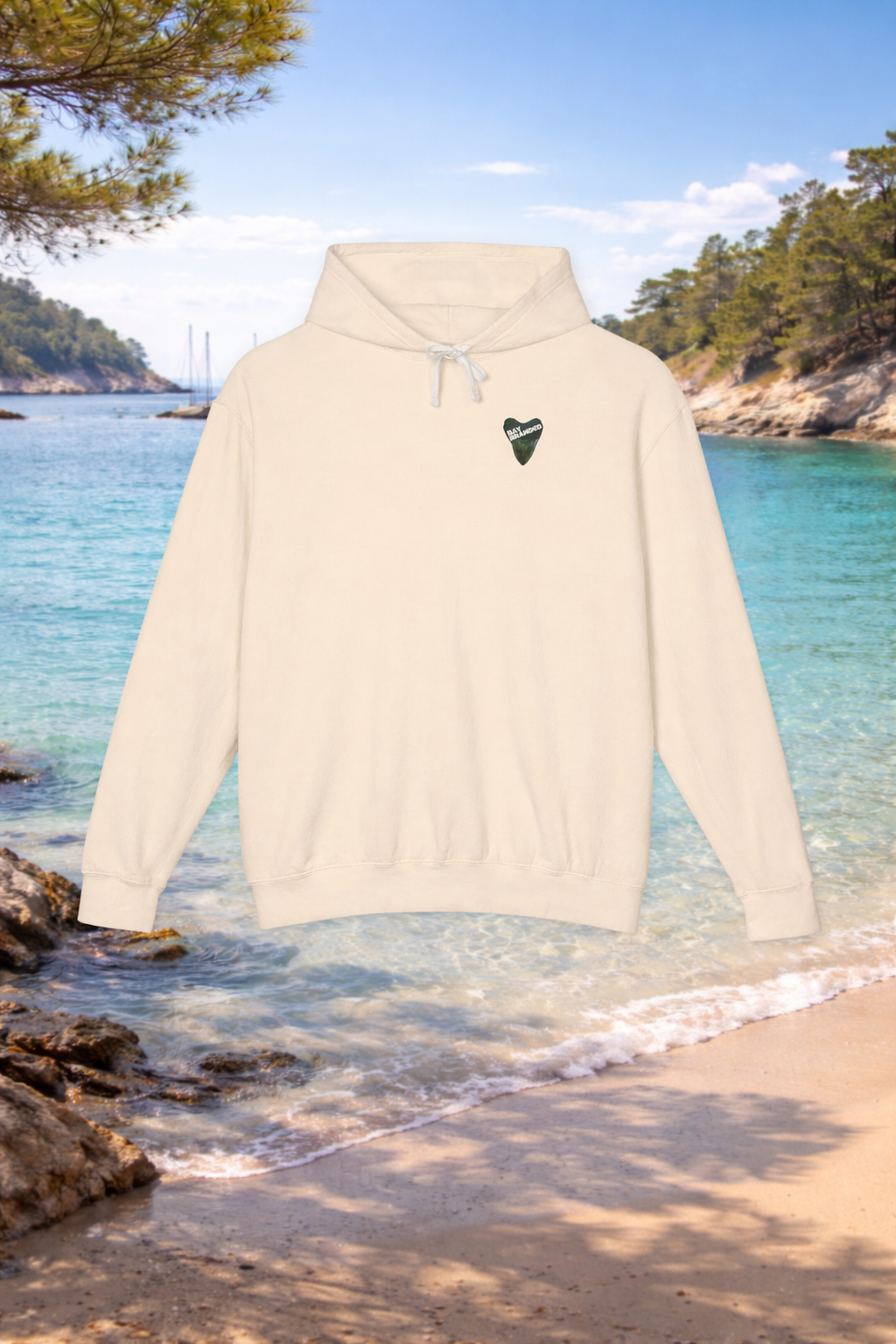 Lightweight Bay Branded Hoodie - Front Only