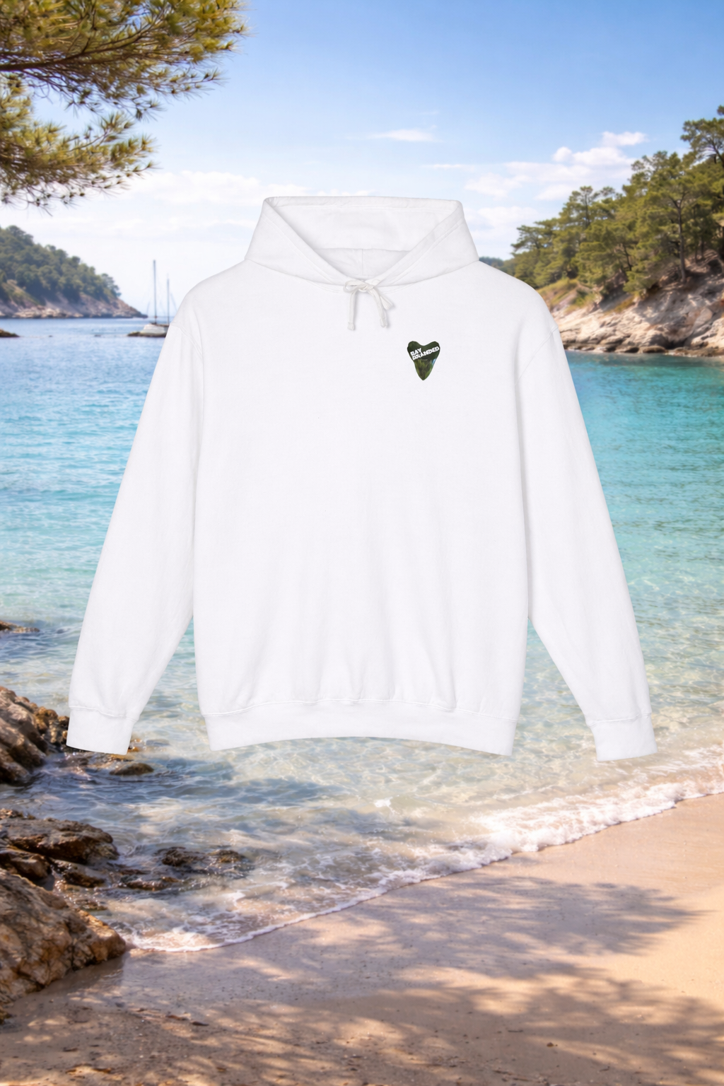 Lightweight Bay Branded Hoodie - Front Only