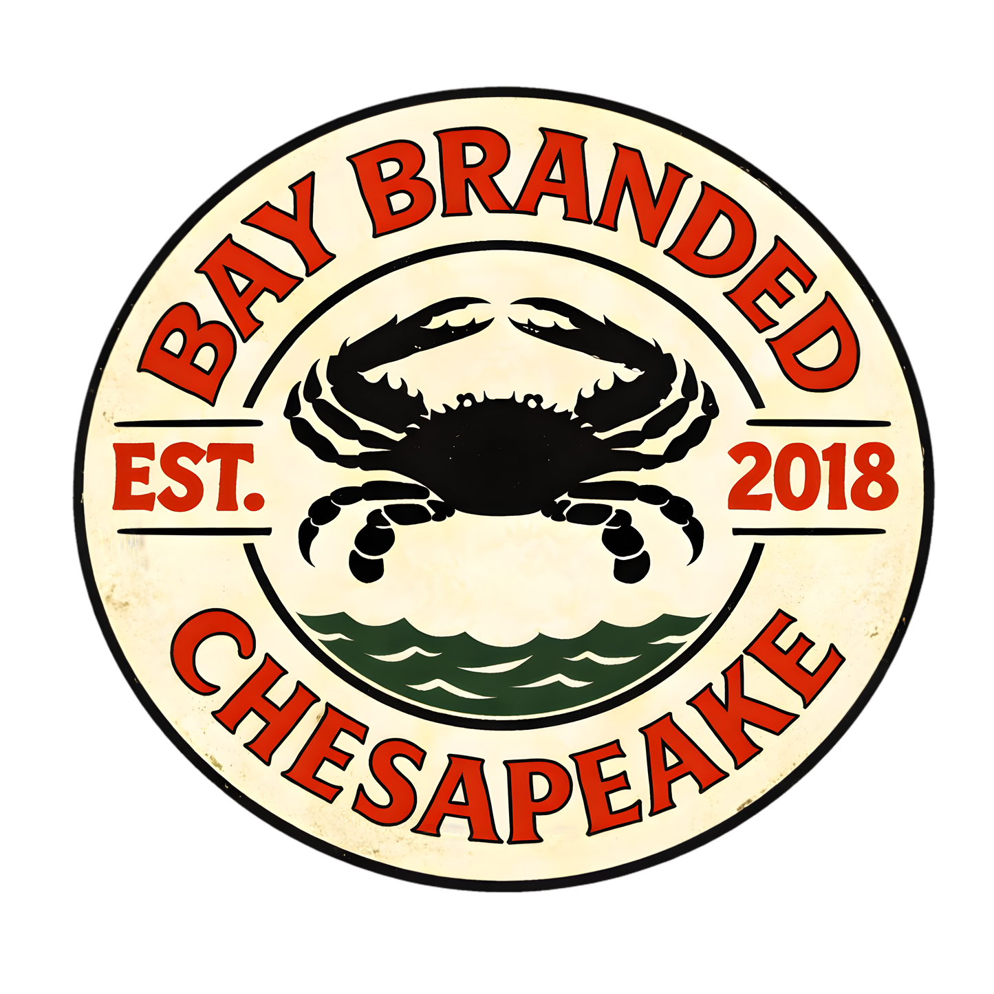 Bay Branded Crab Sticker