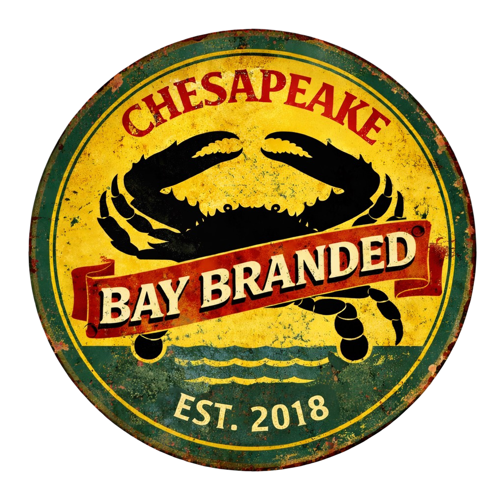 Bay Branded Distressed Chesapeake Sticker