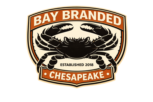 Bay Branded Chesapeake Black Crab Sticker
