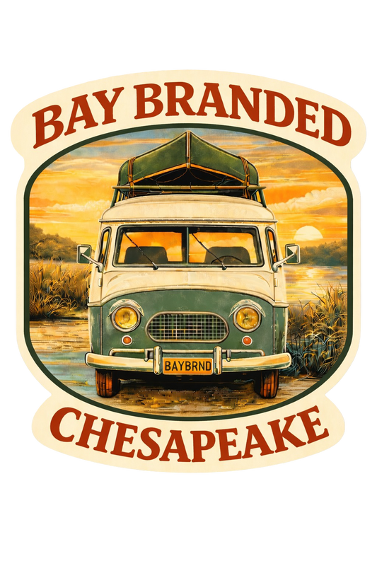 Bay Branded Chesapeake Van Canoe Sticker