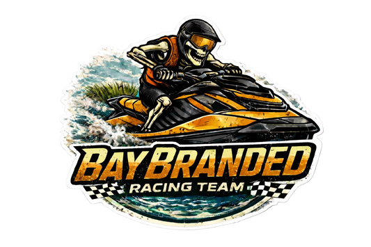 Bay Branded Racing Team - Burnt Orange Sticker