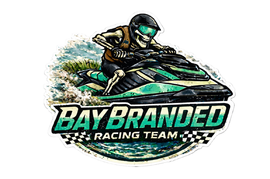Bay Branded Racing Team - Teal Sticker