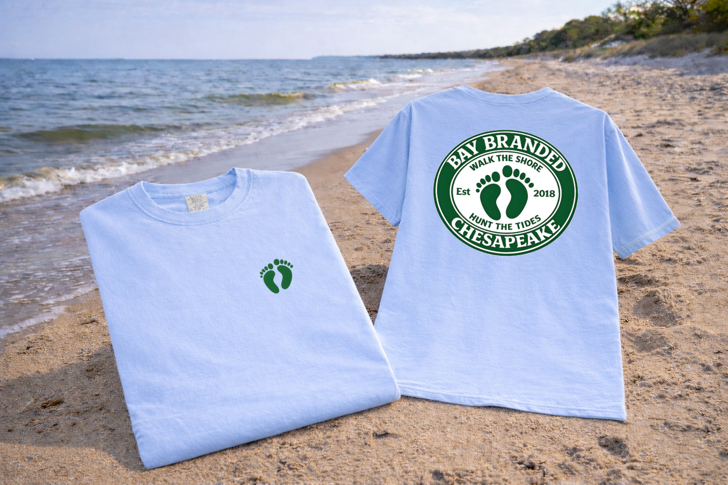Bay Branded Green Footprints T-Shirt