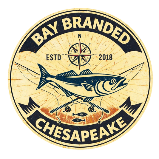 Bay Branded Vintage Bluefish Sticker