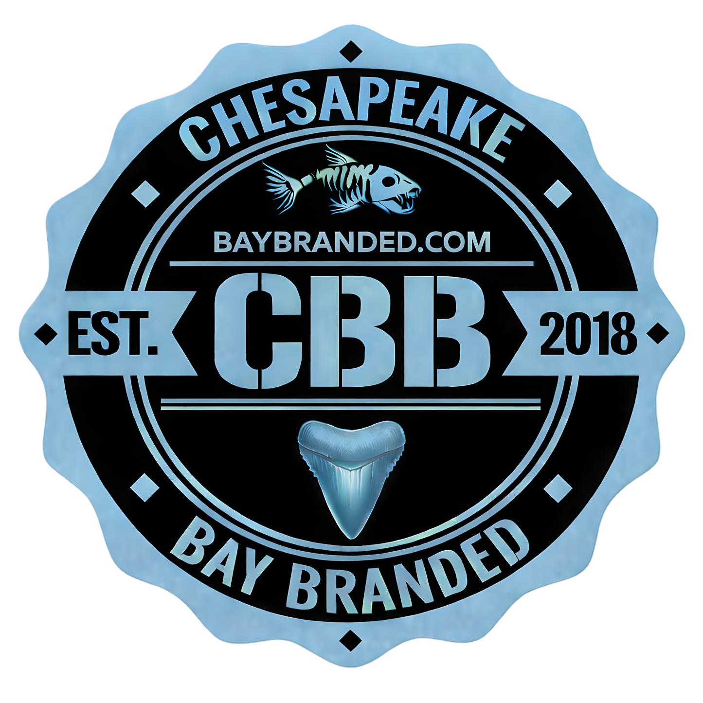 Bay Branded CBB Logo Blue Sticker