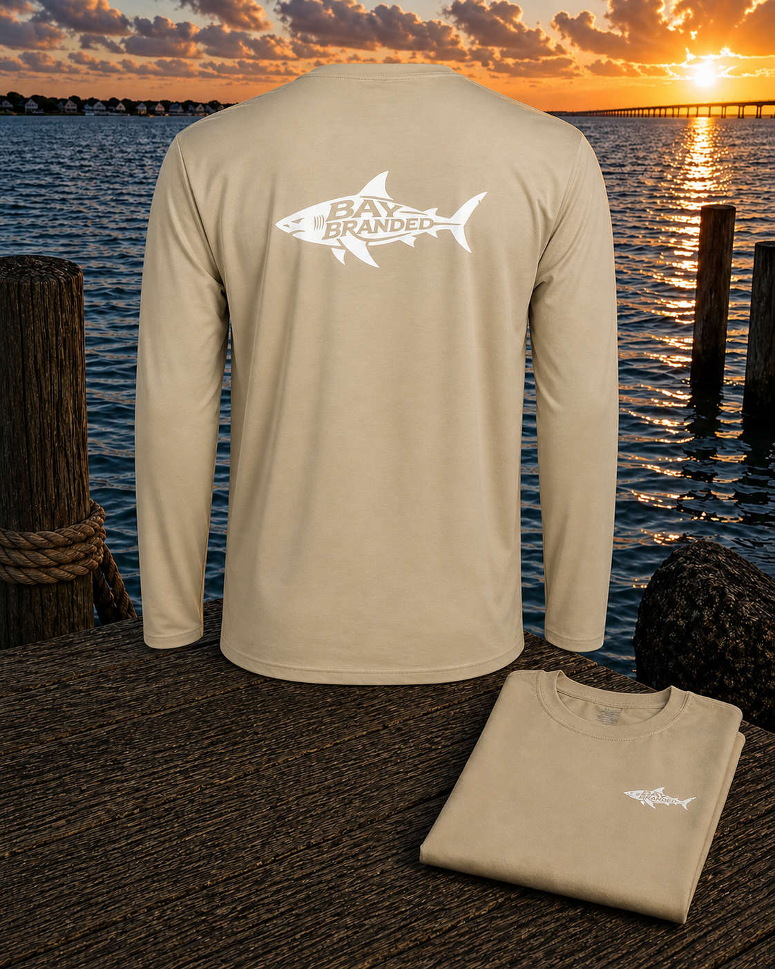 Bay Branded Megalodon UV Long Shirt