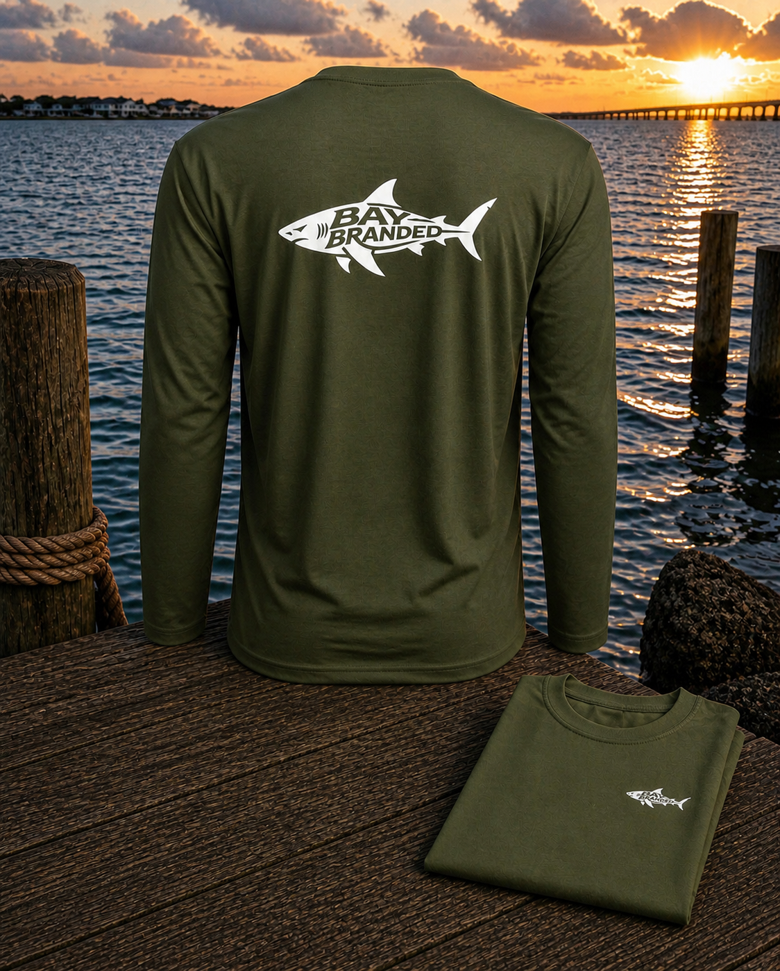 Bay Branded Megalodon UV Long Shirt