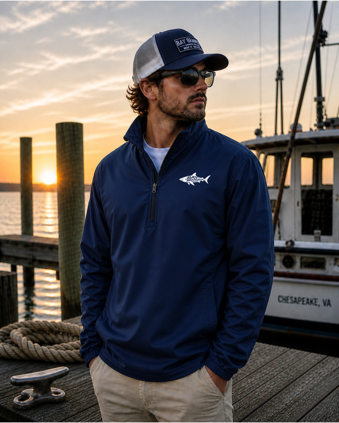 Bay Branded Megalodon Pullover