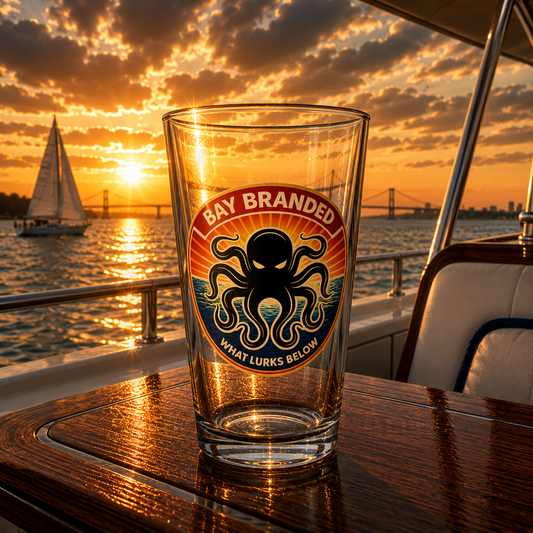 Bay Branded Lurks Beneath Glass - 16oz