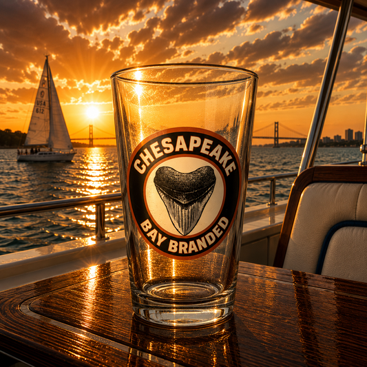 Bay Branded Megalodon Glass - 16oz