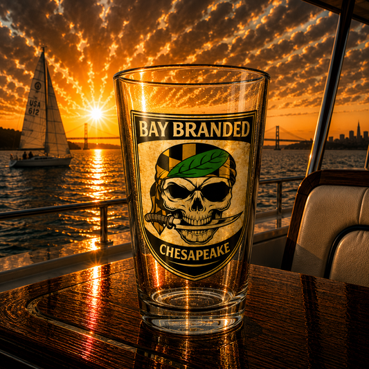 Bay Branded Calvert Pirate Glass - 16oz