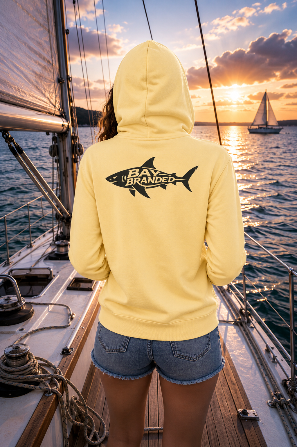 Bay Branded Black Megalodon Hoodie