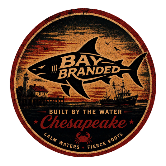 Bay Branded Megalodon Shark Sticker