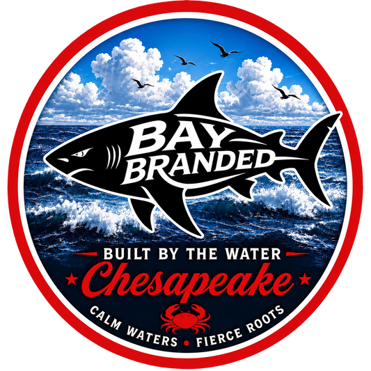 Bay Branded Megalodon Shark Sticker