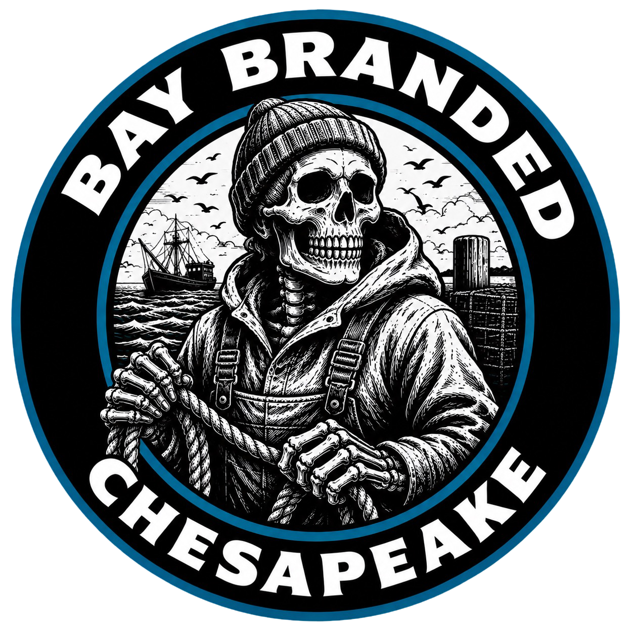 Bay Branded Pirate Sticker