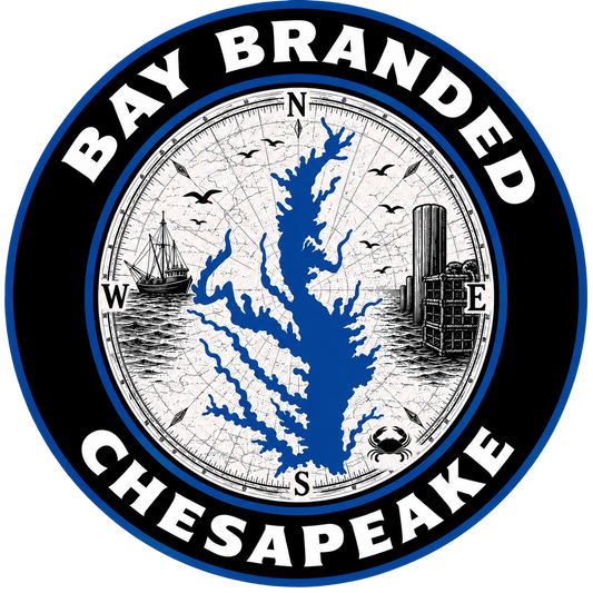 Bay Branded Chesapeake Nautical Map Sticker