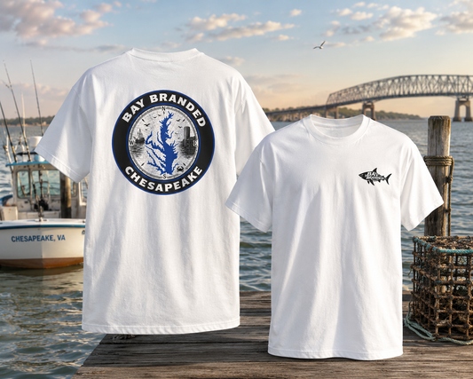 Bay Branded Chesapeake Nautical Map T-Shirt