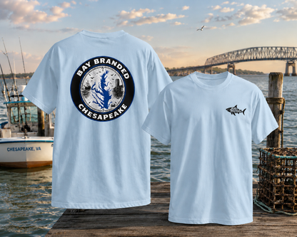 Bay Branded Chesapeake Nautical Map T-Shirt