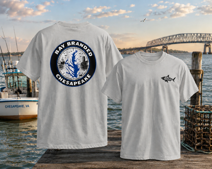 Bay Branded Chesapeake Nautical Map T-Shirt