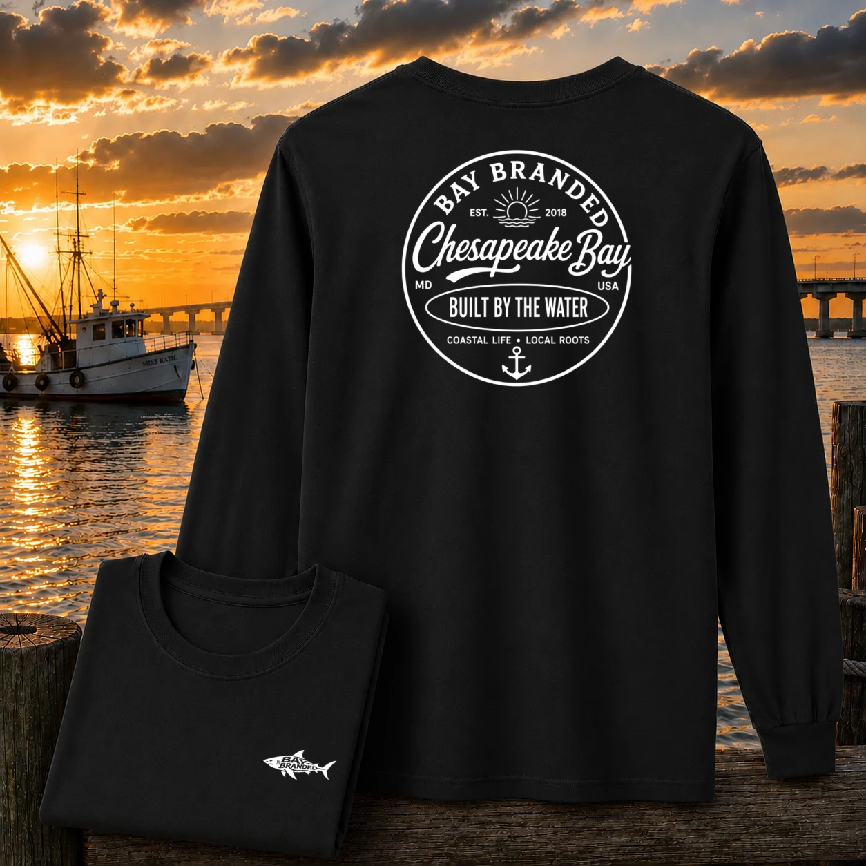 Bay Branded Built by the Water Long Shirt