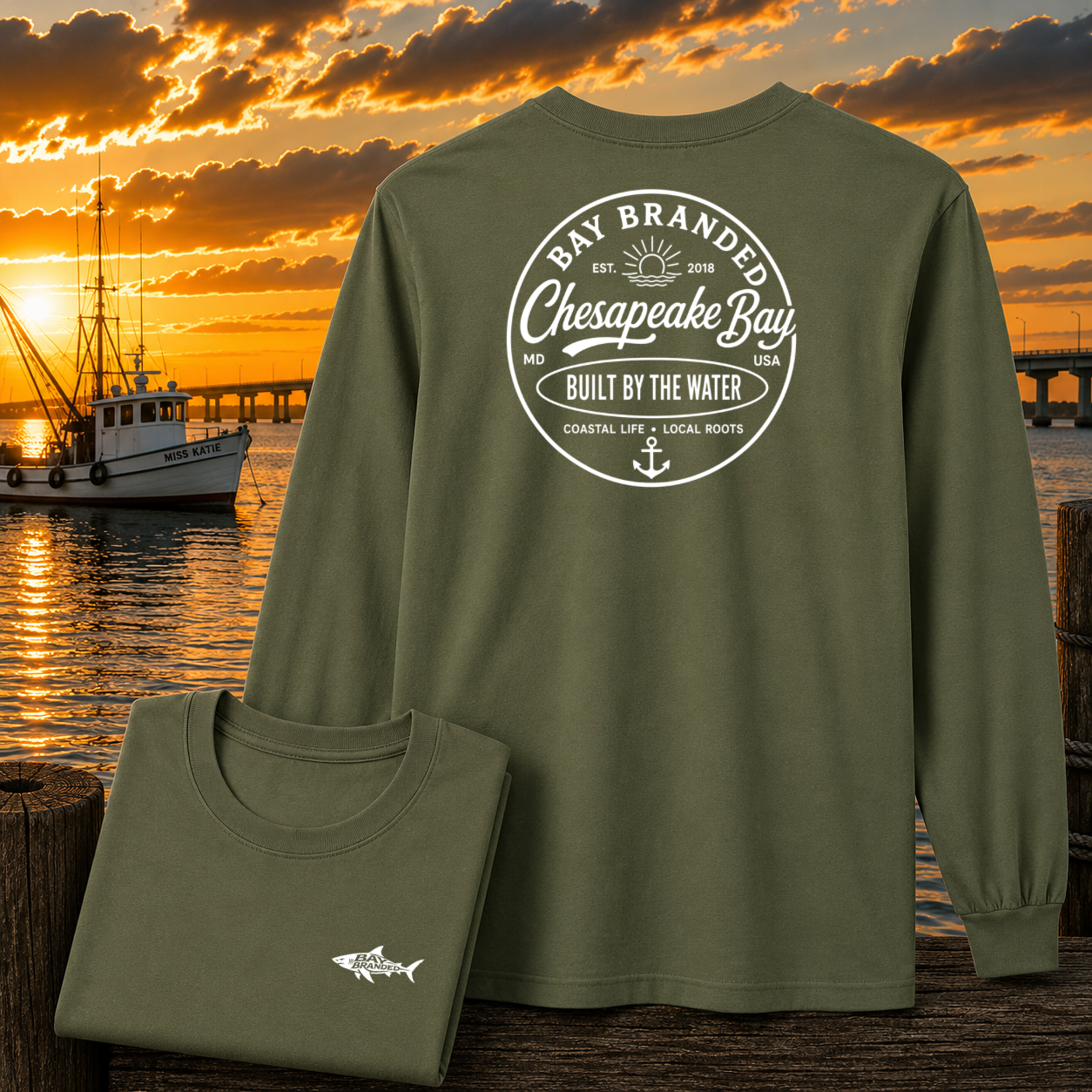 Bay Branded Built by the Water Long Shirt