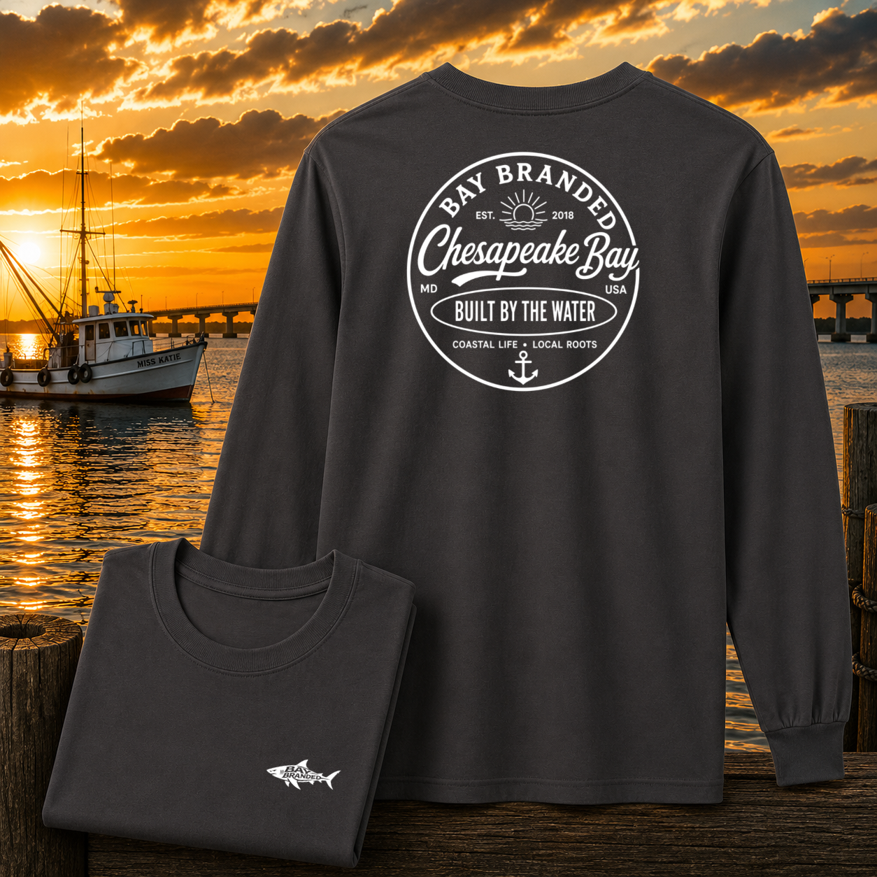 Bay Branded Built by the Water Long Shirt