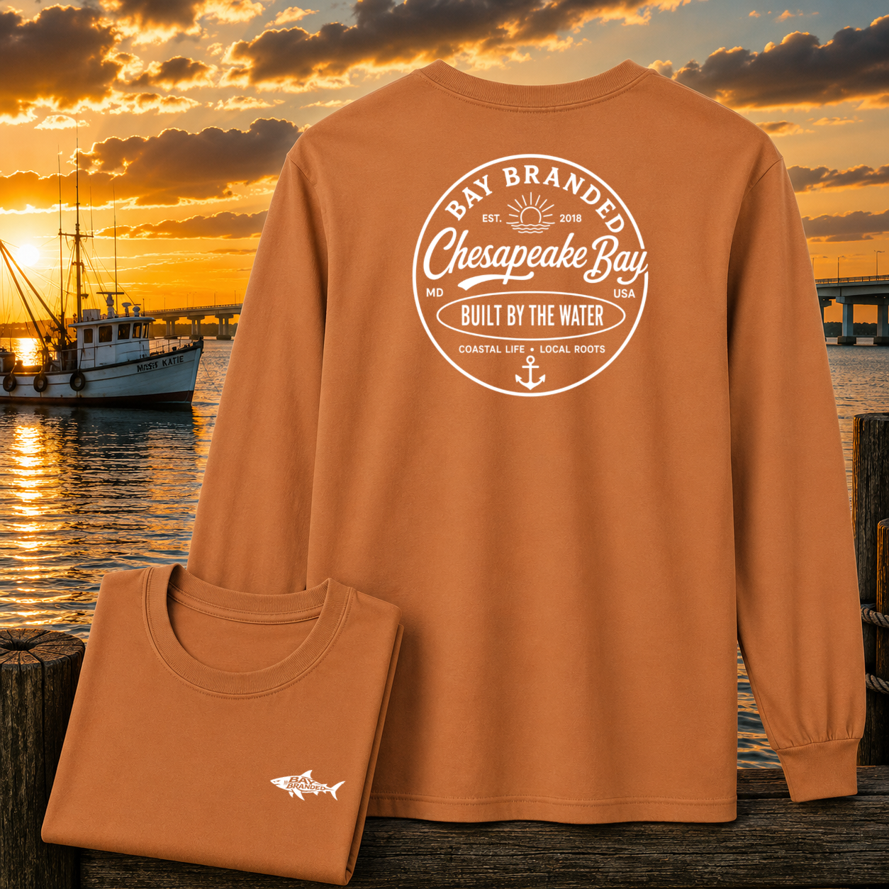 Bay Branded Built by the Water Long Shirt
