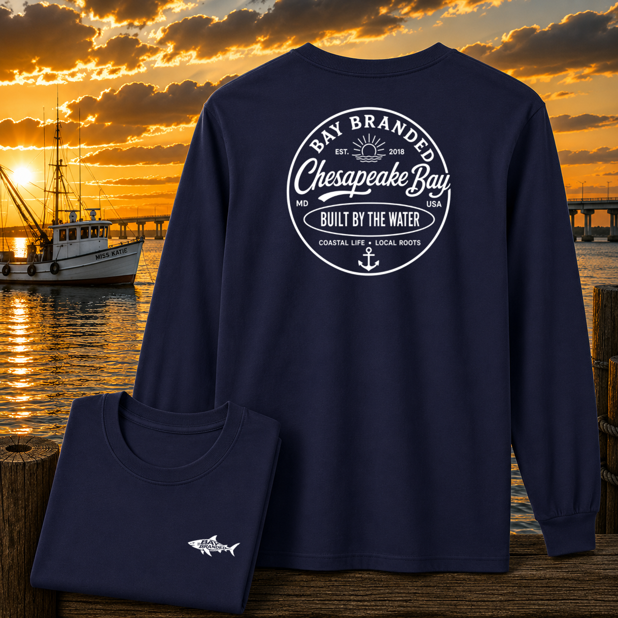 Bay Branded Built by the Water Long Shirt