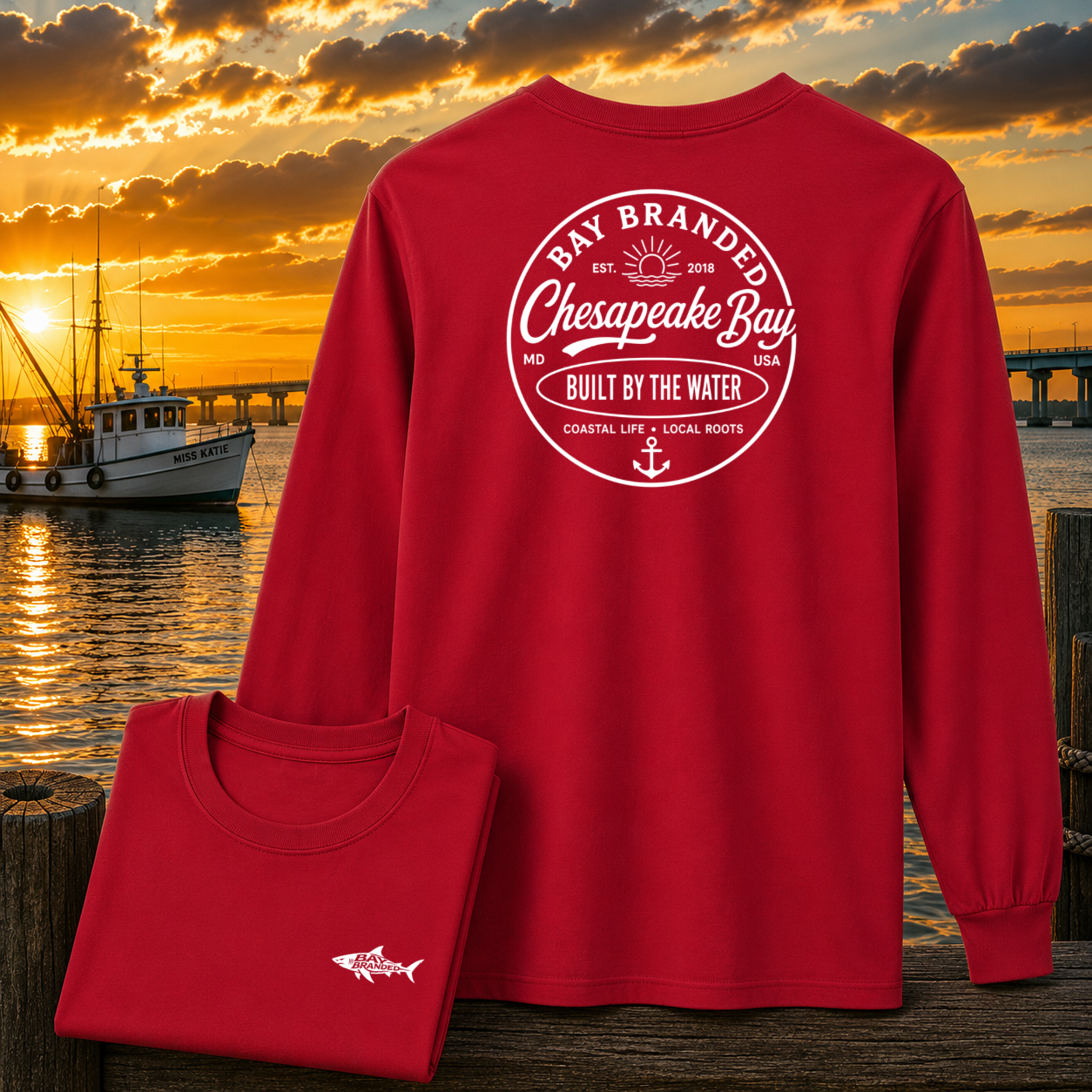 Bay Branded Built by the Water Long Shirt