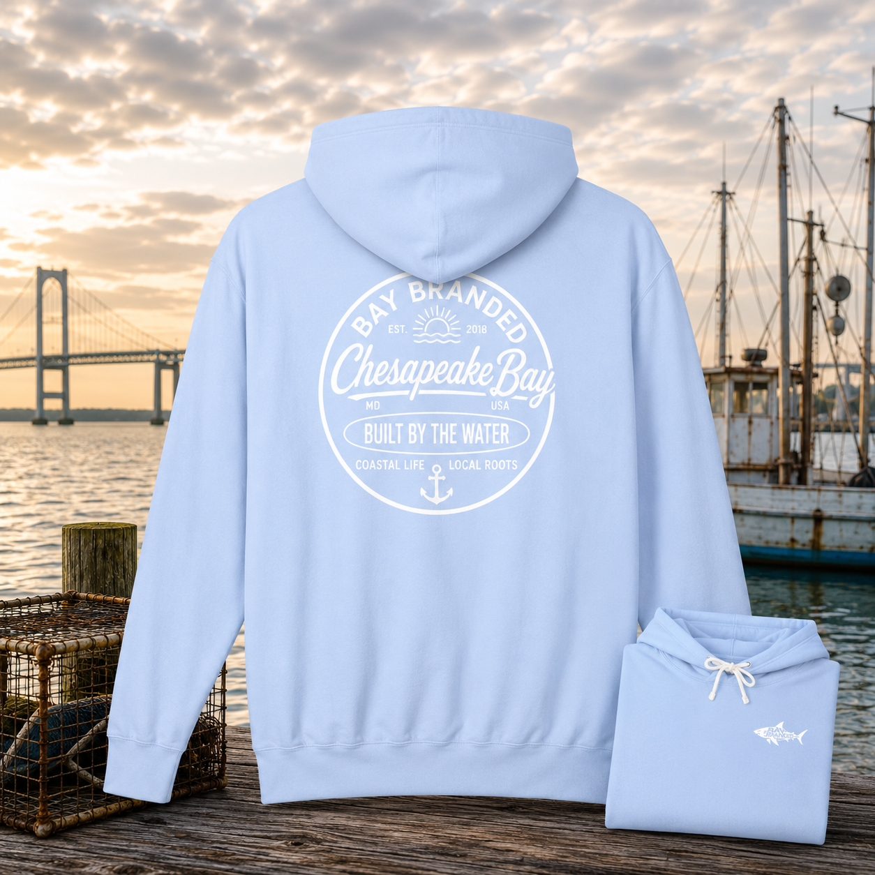 Bay Branded Built by the Water Hoodie