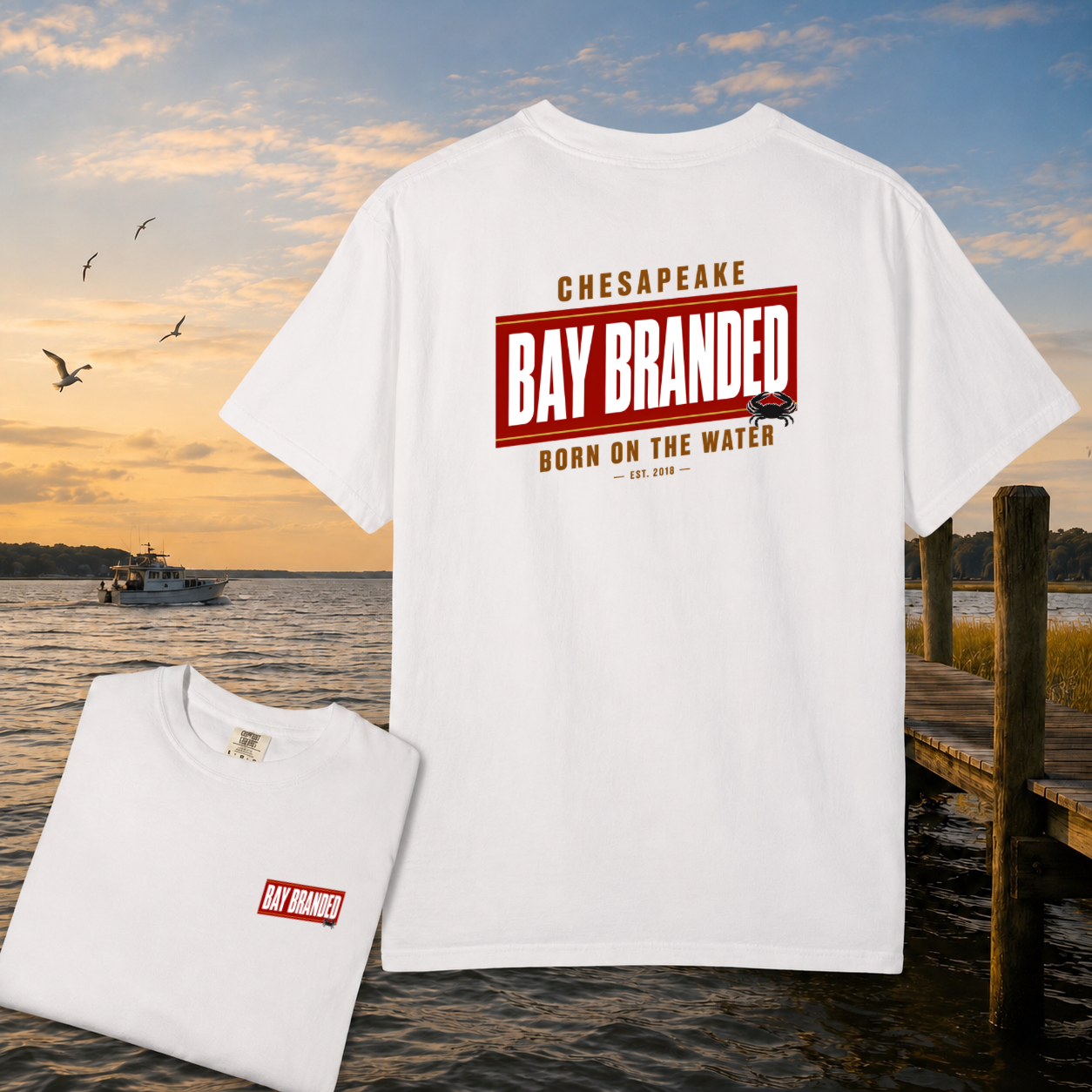 Bay Branded Red Badge T-Shirt