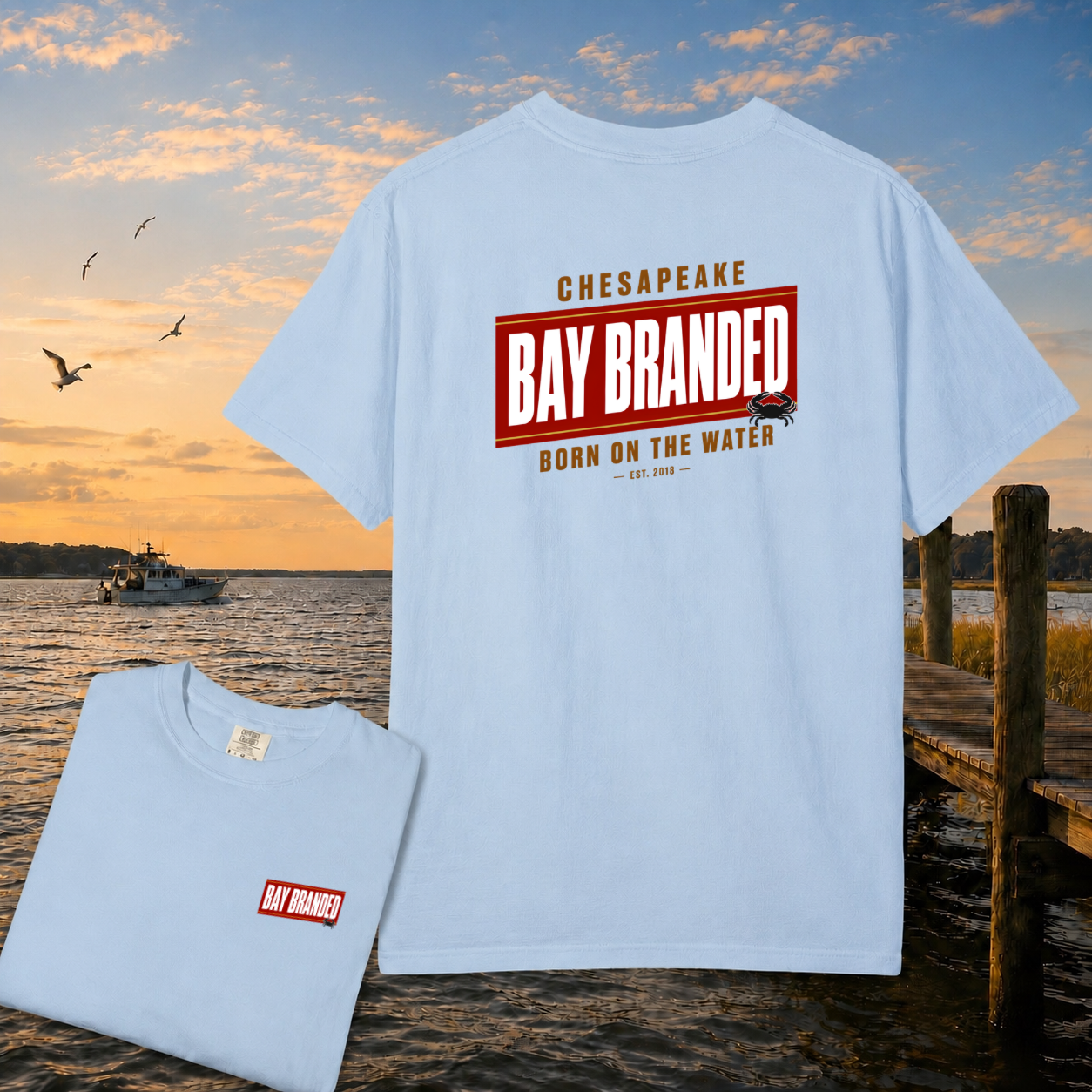 Bay Branded Red Badge T-Shirt