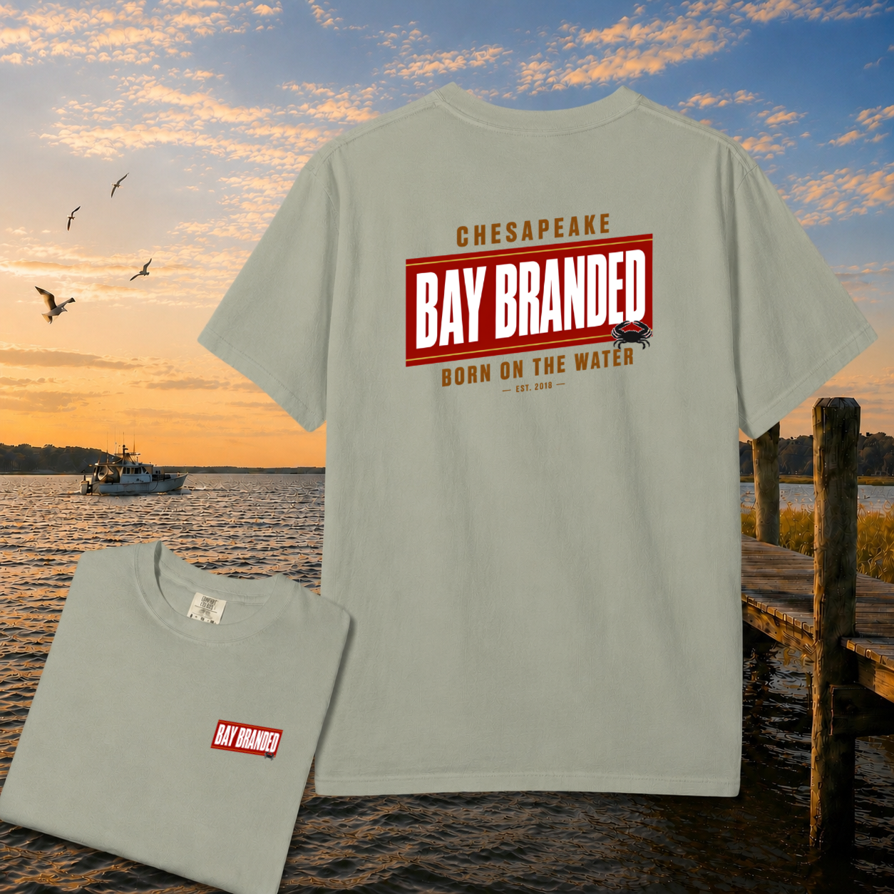 Bay Branded Red Badge T-Shirt