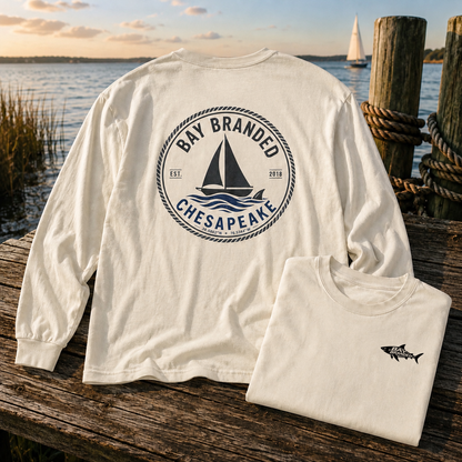 Sailboat Coordinates Long T-Shirt