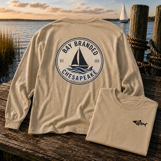 Sailboat Coordinates Long T-Shirt