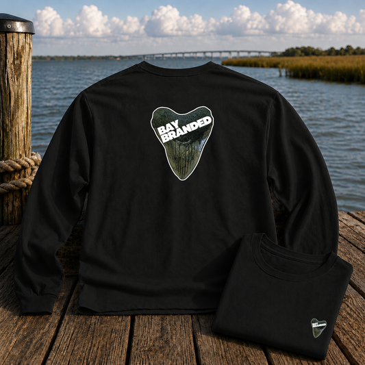 Megalodon Tooth Logo Long Shirt