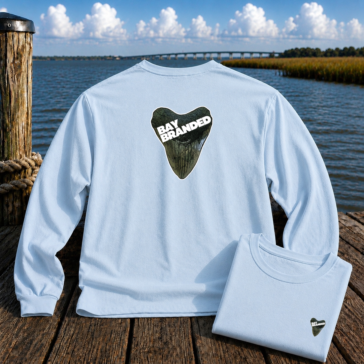 Megalodon Tooth Logo Long Shirt
