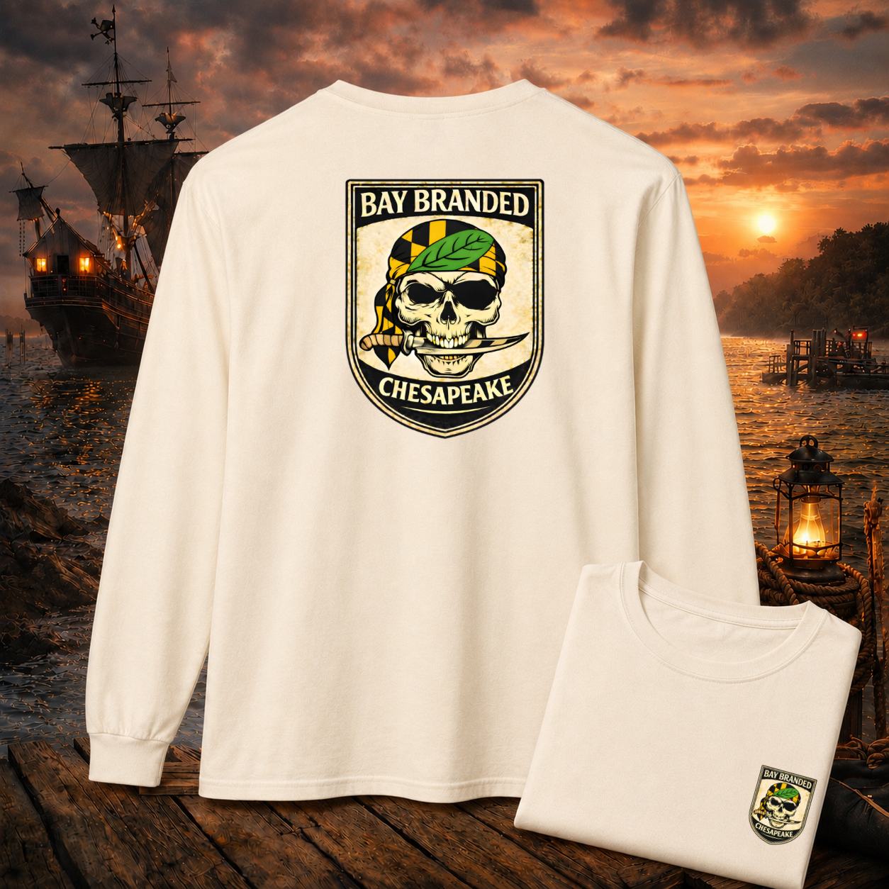 Calvert County Flag Long Shirt